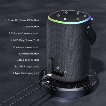 SP920 with bass power 50W VIDVIE original wireless speaker + high battery