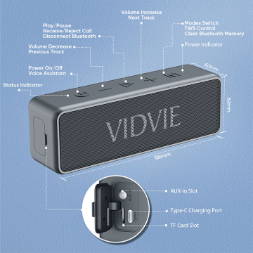 Wireless speaker SP914 VIDVIE water resistance IPX7