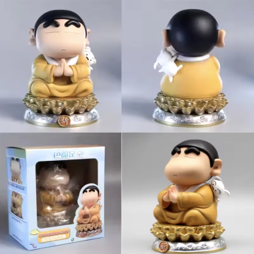 តុក្តាព្រះយូឡាយ ឈីងចាំង Crayon Shin-chan Anime Figure Crayon Shin-chan Cos Buddha Ruyi Action Figure