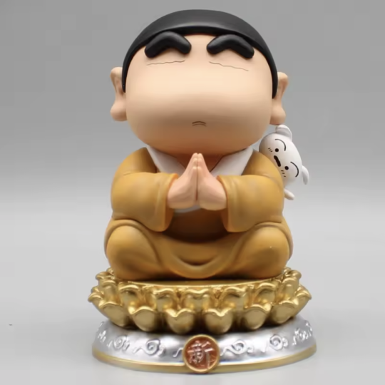 តុក្តាព្រះយូឡាយ ឈីងចាំង Crayon Shin-chan Anime Figure Crayon Shin-chan Cos Buddha Ruyi Action Figure