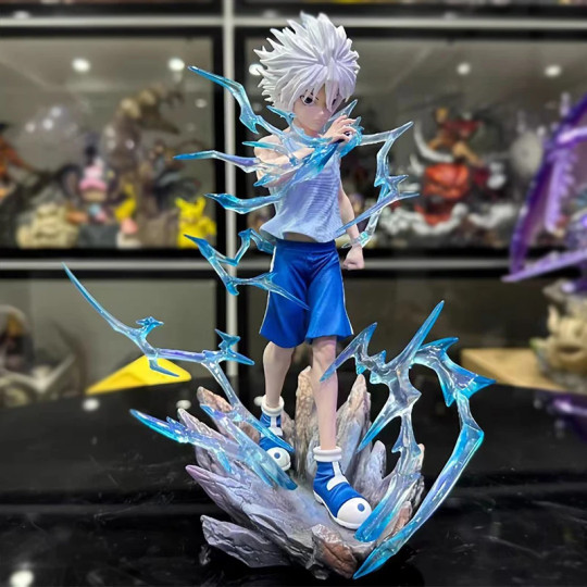វីរជន 20cm Cartoon Killua Hunter×hunter Figure Gk VIBRATION STARS Killua Zoldyck Action Figures Model PVC Collectibles Anime Toys Gift
