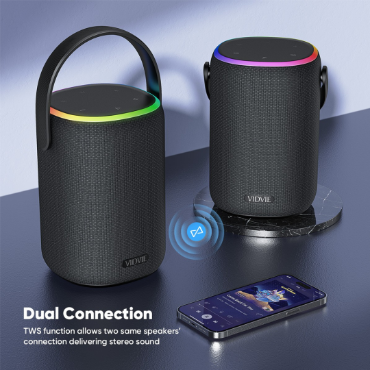 SP920 with bass power 50W VIDVIE original wireless speaker + high battery